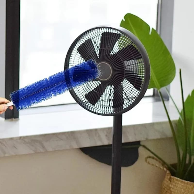 Escova multifuncional para limpeza de ventiladores, espanador flexível para telas e persianas, escova de limpeza para superfícies de difícil acesso — 5/9
