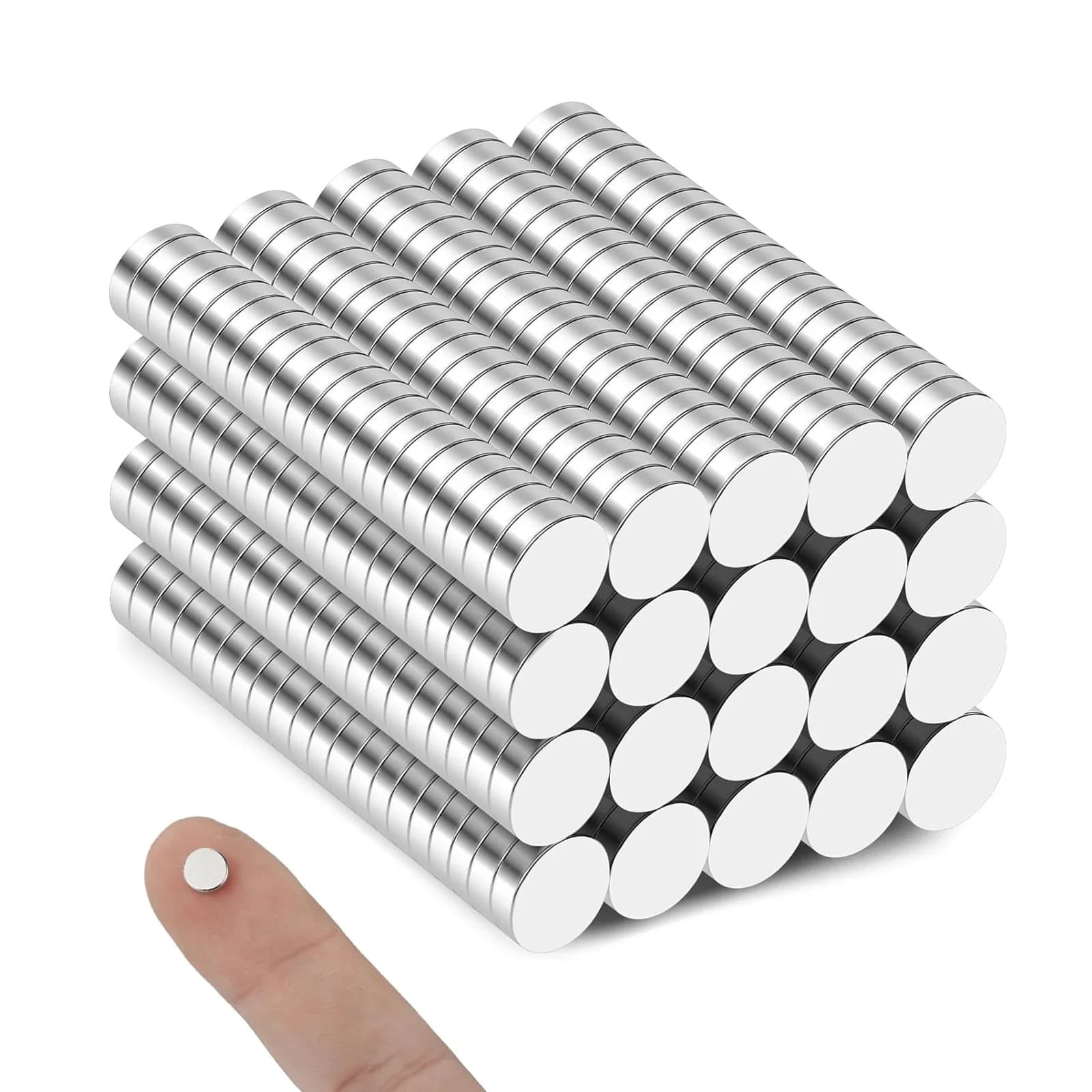 Aimants ronds solides 6x2mm, 100 pièces, pour réfrigérateur, bricolage, construction, scientifique, artisanat, éducation