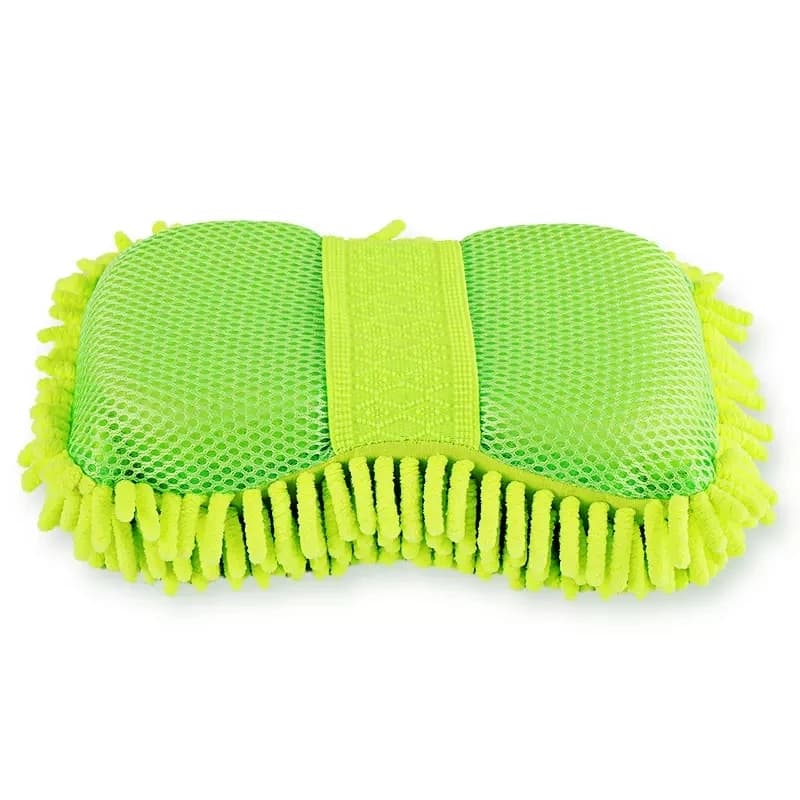 Éponge de lavage de voiture en microfibre, nettoyage de soins de voiture, brosses de détail, serviette de lavage, gants automobiles, accessoires de style — 7/7