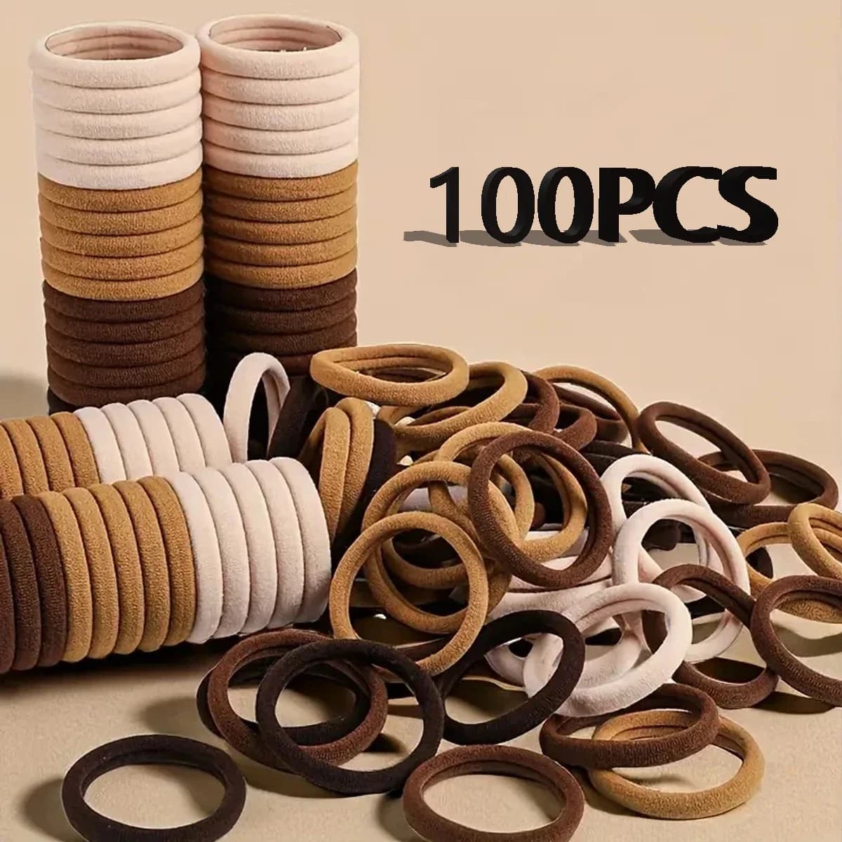 30 à 200 pièces d'accessoires pour cheveux pour femmes, bandeau basique, bandeau à nouer, élastique pour queue de cheval, en nylon, simple et tendance