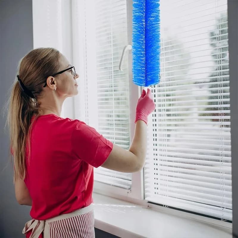 Escova multifuncional para limpeza de ventiladores, espanador flexível para telas e persianas, escova de limpeza para superfícies de difícil acesso — 6/9