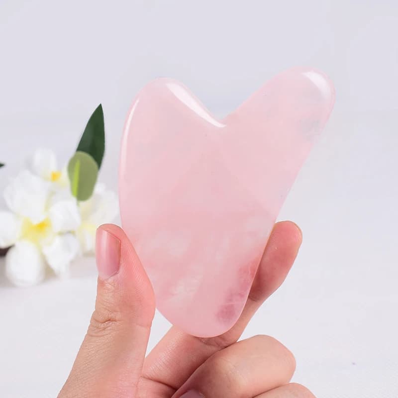 Ferramentas de massagem gua sha com pedra de jade natural para rosto, tratamento de aperto da pele, spa gua sha, rolo de massagem física gue che
