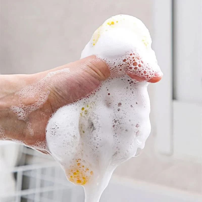 Éponge à vaisselle Double face, brosse de lavage de la vaisselle, casserole, Pot, éponges de lavage de la vaisselle, nettoyage ménager, outils de cuisine, 5/10/20 pièces — 6/10
