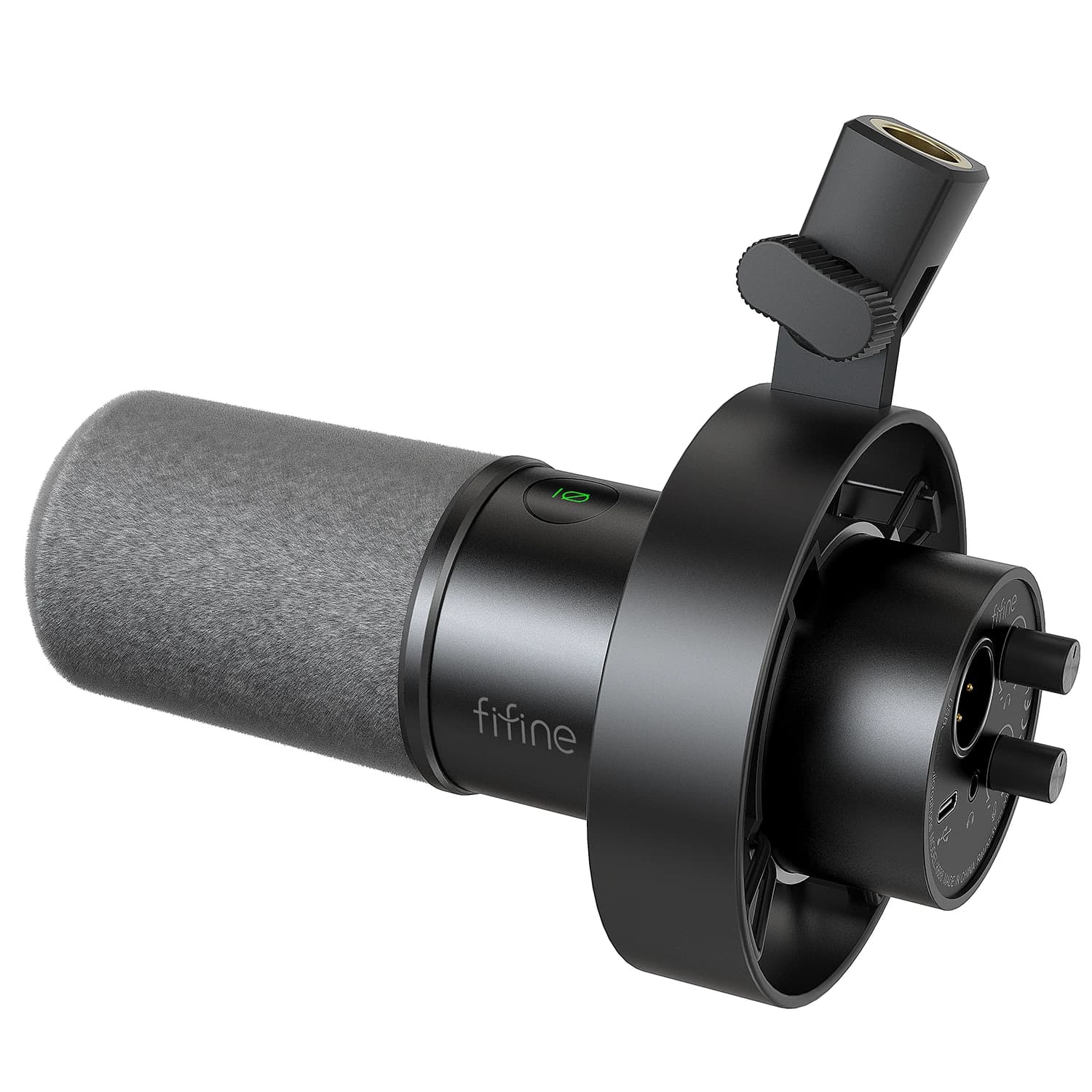 ميكروفون ديناميكي FIFINE USB/XLR مع حامل للصدمات، كتم صوت يعمل باللمس، مقبس هاتف الساونا، التحكم في مستوى الصوت، جهاز كمبيوتر أو بطاقة صوت ثابتة، K688