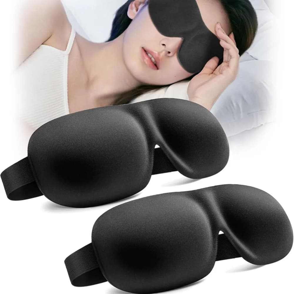 3D Sleep Mask, Blindfold, Sleep Aid, Soft Memory Foam Eye Mask for Sleeping and Travel, Lightweight Sleep Mask, Eye Cover, Lightweight Style