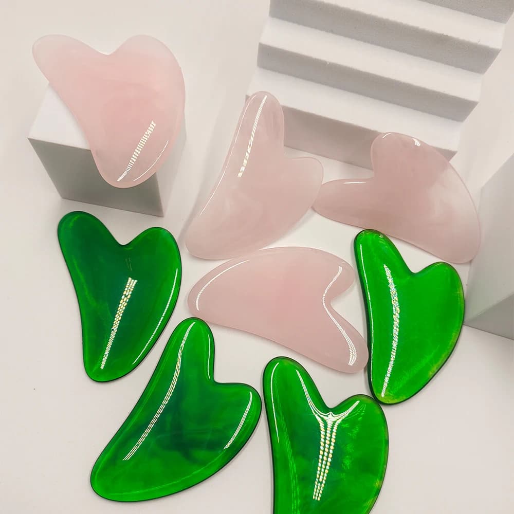 Tabla de masaje Gua Sha de 1 pieza, herramientas de cuidado facial, raspadores de masaje para cara, cuello, espalda, cuerpo, herramienta de masaje SPA — 5/10