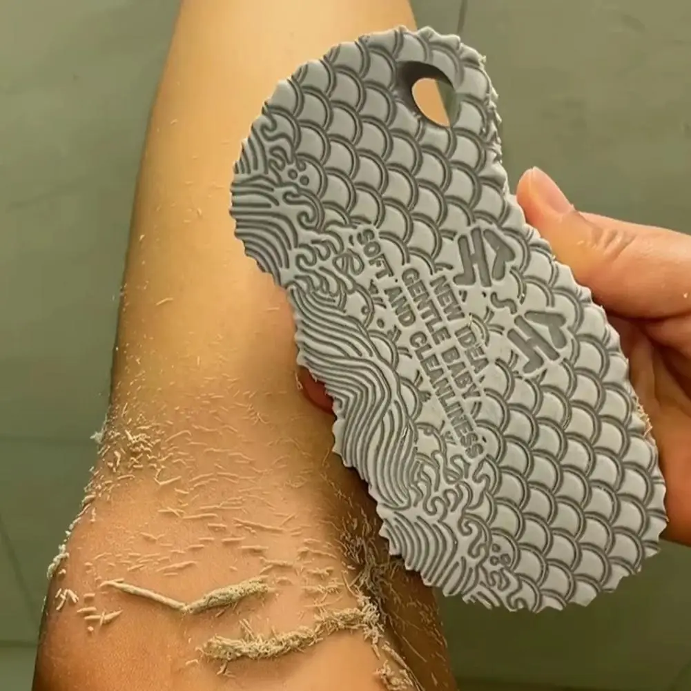 Éponge de bain magique 3D pour enfants, exfoliante pour le corps, élimine les peaux mortes, masseur, brosses de douche nettoyantes, éponge exfoliante, gadget.