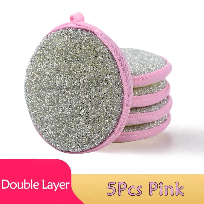 Éponge à vaisselle Double face, brosse de lavage de la vaisselle, casserole, Pot, éponges de lavage de la vaisselle, nettoyage ménager, outils de cuisine, 5/10/20 pièces — 9/10