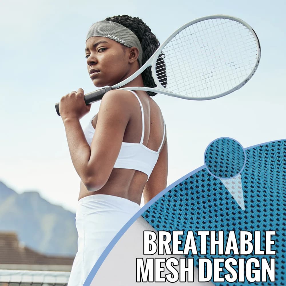 Bandeau de Sport d'été respirant, bandeau de Fitness, antidérapant, élastique, pour Tennis, évacuation de la sueur, léger, pour course à pied — 3/10