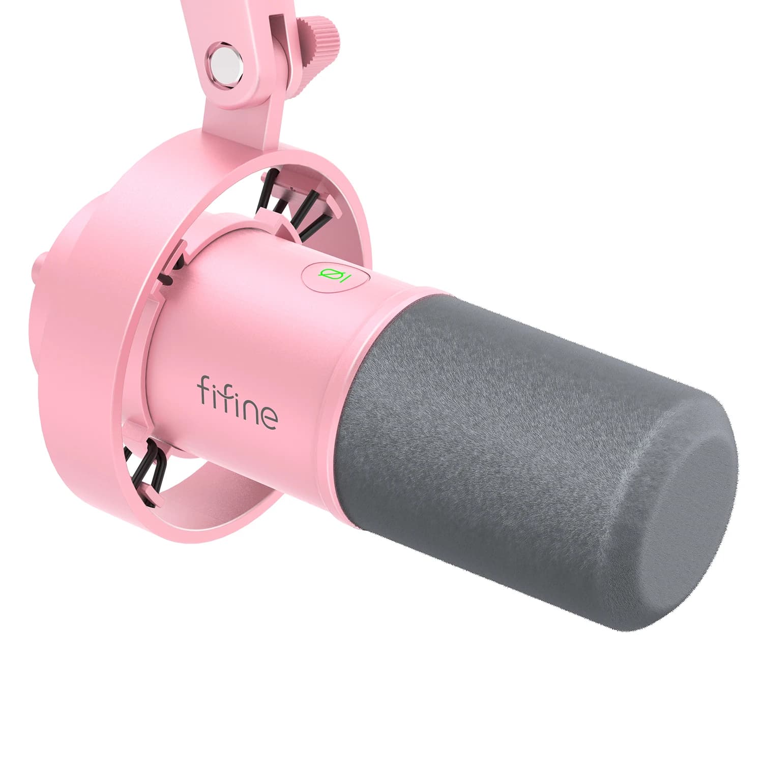 FIFINE Micrófono dinámico USB/XLR con soporte antigolpes, silencio táctil, conector para teléfono de sauna, control de volumen, PC o tarjeta de sonido estática, K688 — 9/9