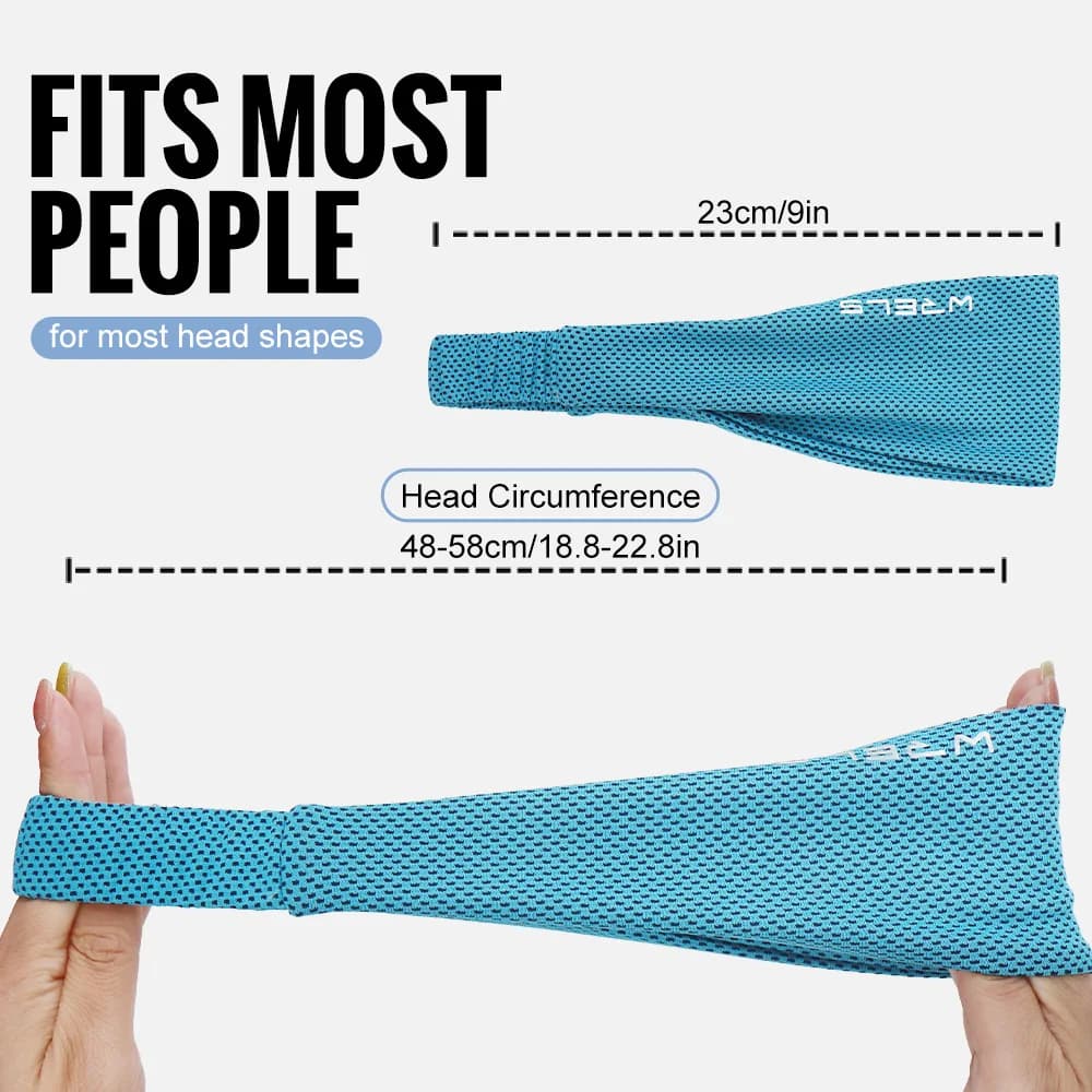 Bandeau de Sport d'été respirant, bandeau de Fitness, antidérapant, élastique, pour Tennis, évacuation de la sueur, léger, pour course à pied — 5/10