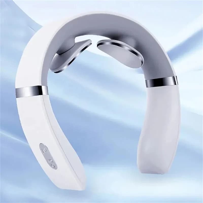 F2 Rechargeable Neck Massager, Portable Neck Massager with Vibration for Shoulder Muscle Relaxation, Home or Office Use