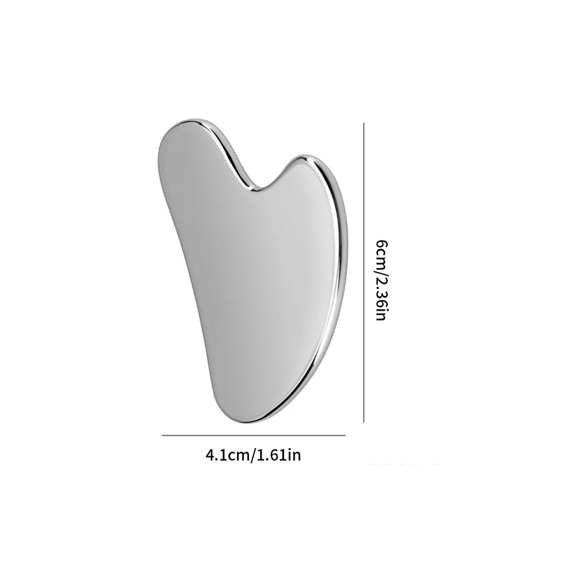 1pcs Stainless Steel Gua Sha Scraper Massager for Face Neck Body Guasha Massage Tool Facial Skin Care Guasha Board Face Massager — 7/7